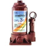 Gato hidráulico de botella 3T en uso con coche