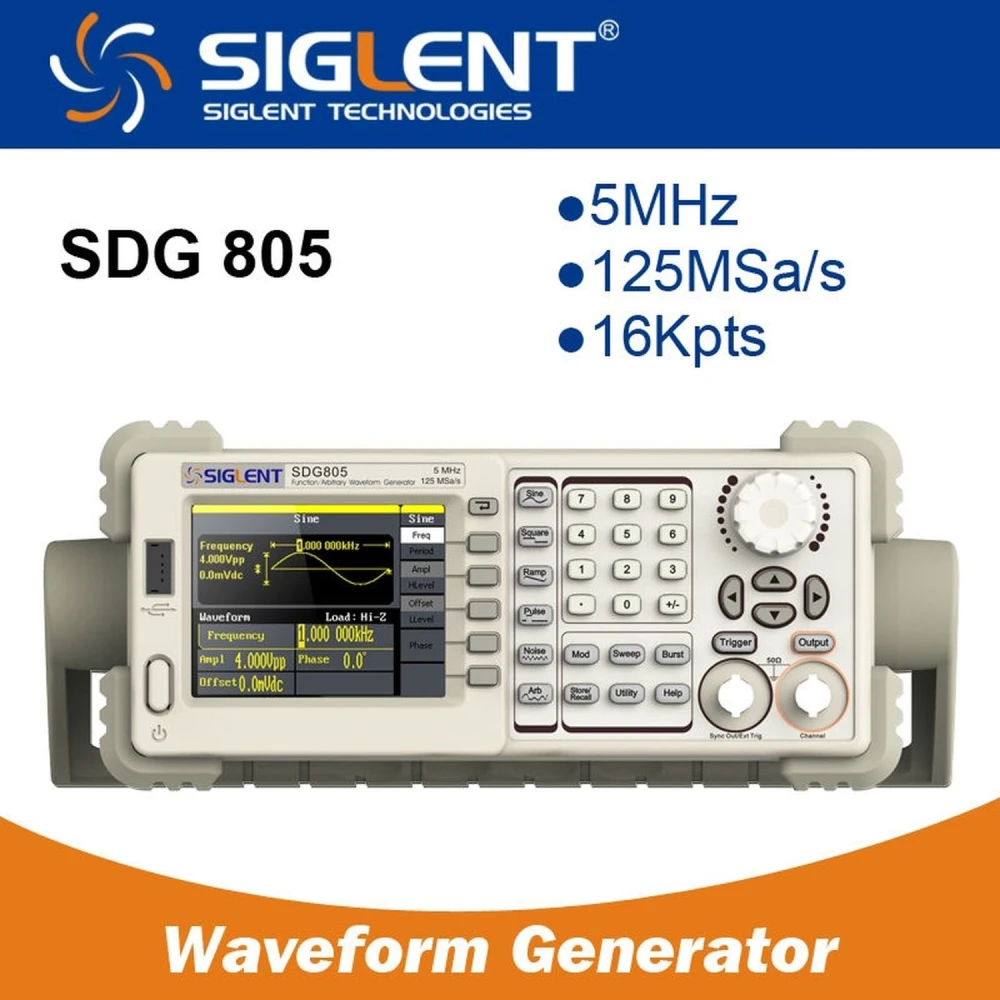 Siglent SDG805 5MHz arbitrarni funkcijski generator z EasyPulse