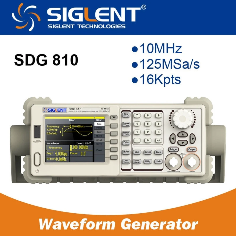 Arbitrarni funkcijski generator Siglent SDG810 10MHz za elektronske aplikacije
