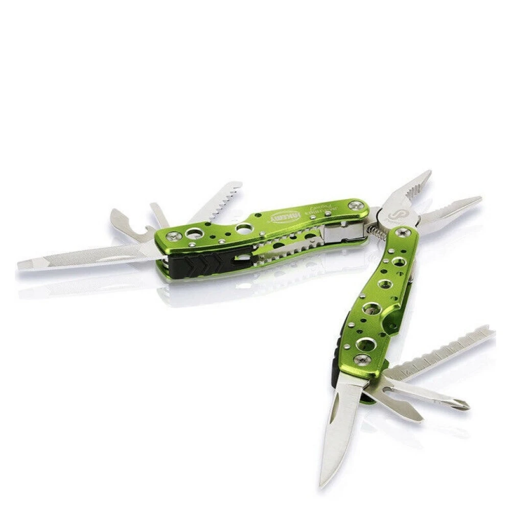 Vista detallada de alicates y cuchillos de la herramienta multifuncional 9 en 1