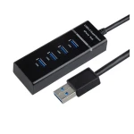 USB 3.0 hub s 4 vrati, stikalom in visoko hitrostjo za PC in Mac