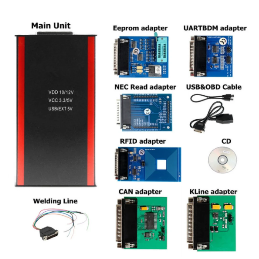 Iprog Pro programator za avtomobilske ključe do 2019 z IMMO in korekcijo kilometrov