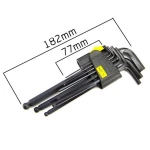 Komplet dolgih imbus ključev s kroglico 9 kosov 1,5-10mm za avto in motor