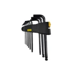 Herramientas allen largas con bola 9 piezas de acero cromo-vanadio para taller mecánico