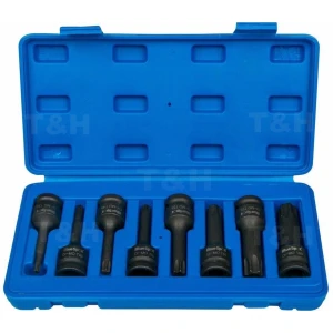 TSX TOOL Torx udarni nastavki 1/2 T30-T80 - set 8 kos TSX TOOL