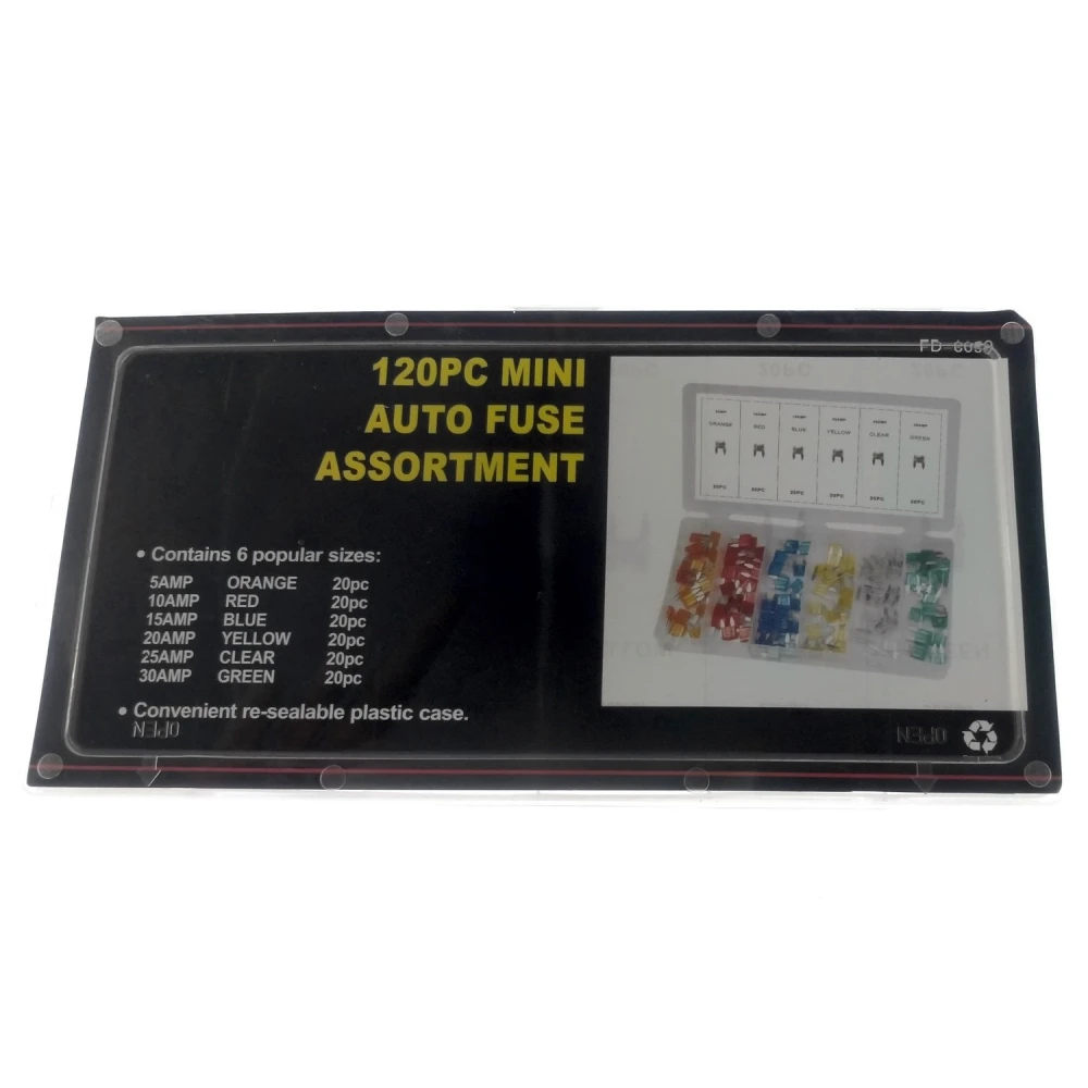 Set surtido de mini fusibles para coche y moto 5A a 30A TSX TOOL