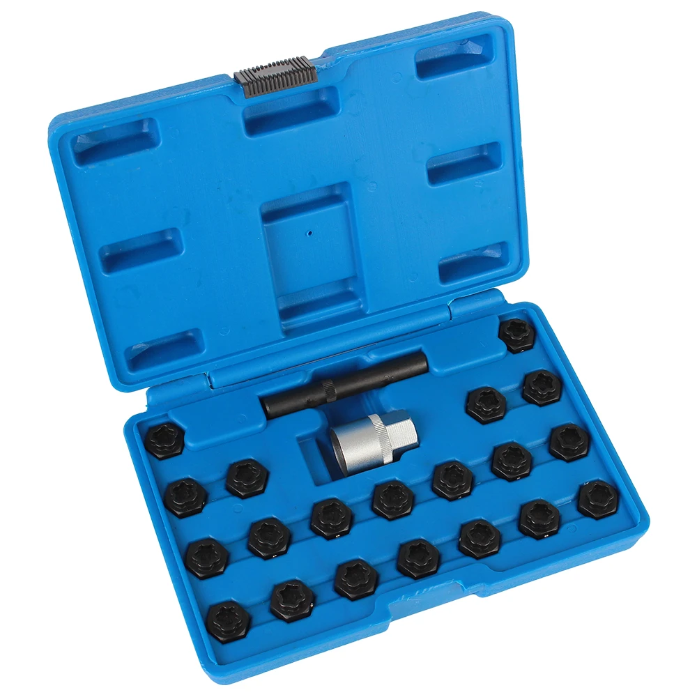 Juego de vasos para tornillos antirrobo BMW con adaptadores incluidos