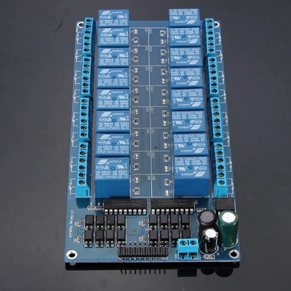 Komplet 16 relejev 12V za Arduino z 16 kanali - združljiv satkit