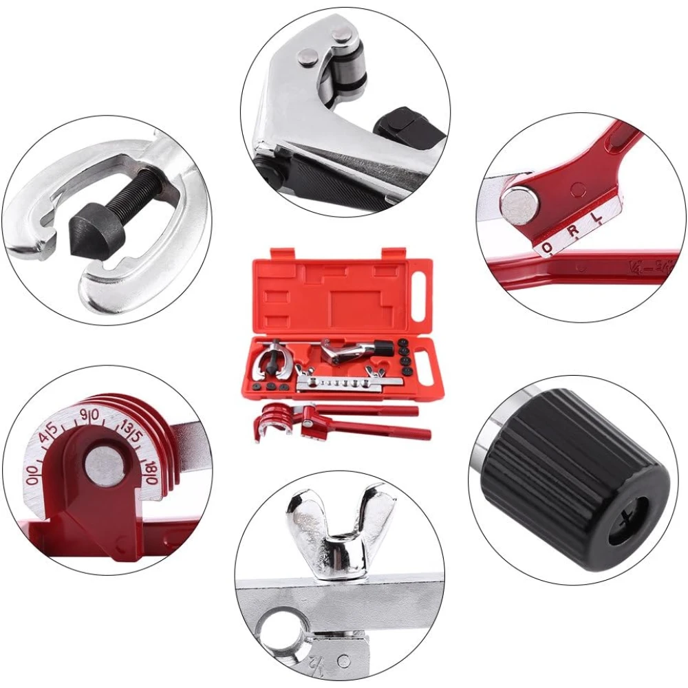 Komplet za razširjanje in krivljenje cevi 45 stopinj za baker, nerjavno jeklo in aluminij