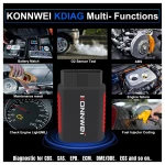 Escáner automotriz KONNWEI KDIAG conectado a smartphone Android