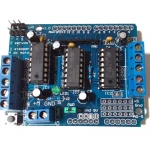 L293d Arduino Shield driver za krmiljenje in razširitev DC in stepper motorjev