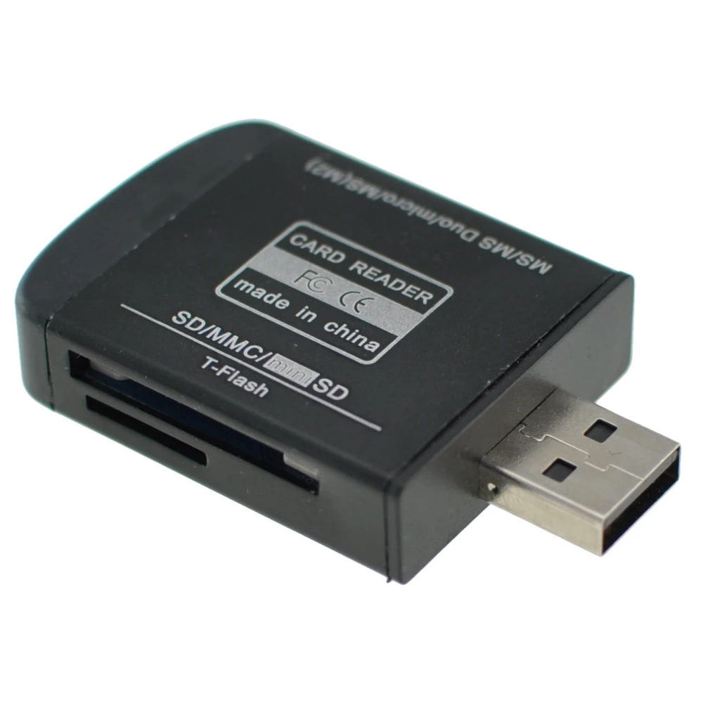 Vse-v-enem čitalnik pomnilniških kartic USB 2.0 za Micro SD, MMC, SDHC, TF in M2