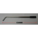 Llave telescópica extensible para ruedas de coche con vasos reversibles mostrando vasos de 17mm-19mm y 21mm-23mm