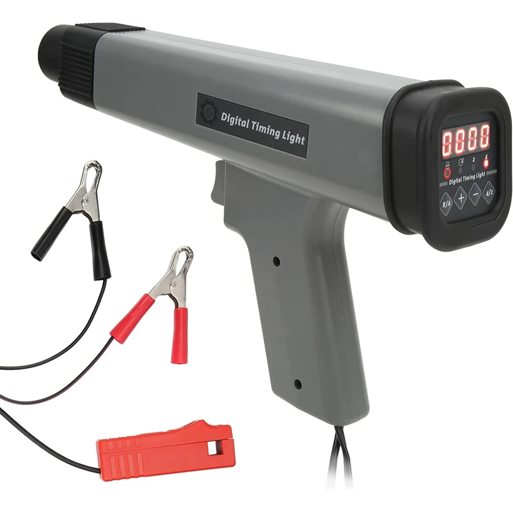 Digitalna induktivna stroboskopska luč za avto in motor 12V s kleščami
