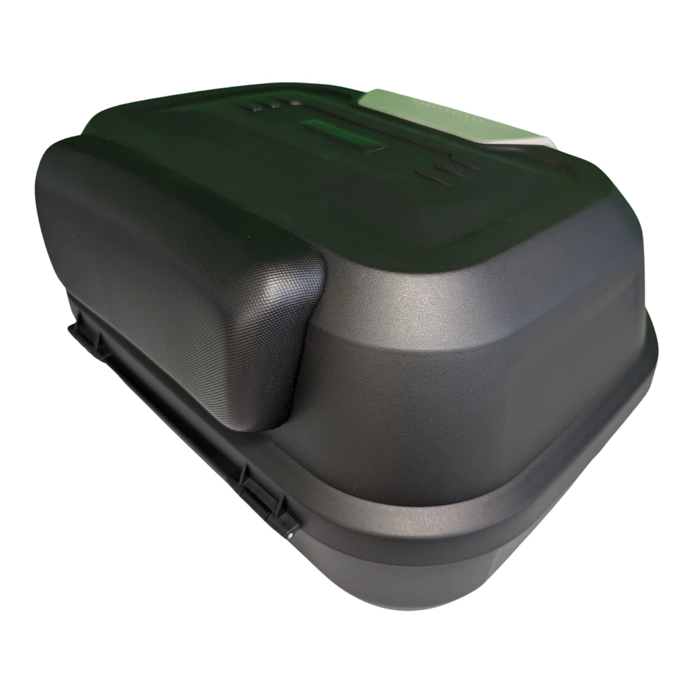 Motoristični kovček za čelado 47L - univerzalni top case s ključavnico in naslonom