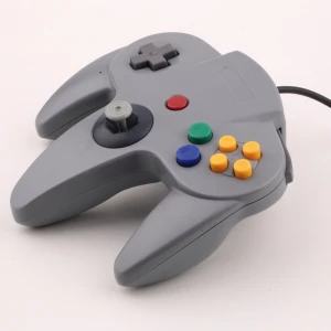 satkit Združljiv krmilnik Nintendo 64 z originalnim priključkom in črnim kablom