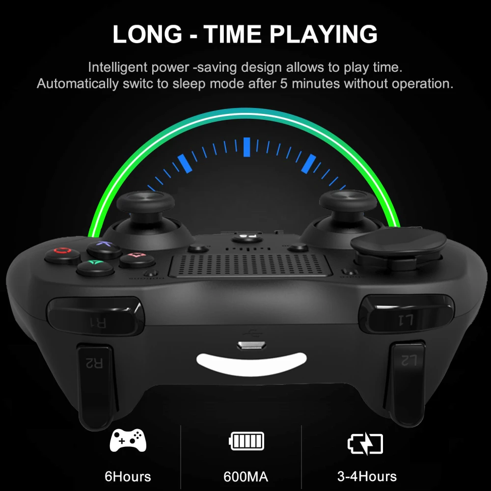 Bela brezžična združljiva PS4 igralna palica DoubleShock 4