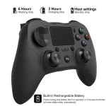 Brezžični PS4 združljiv kontroler črn DoubleShock 4