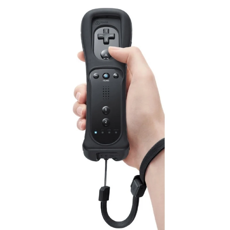 Wii Remote z vgrajenim Wii Motion Plus, združljiv, črn