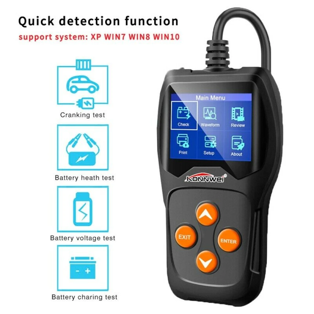 Konnwei KW600 12V tester akumulatorjev za avto in motor