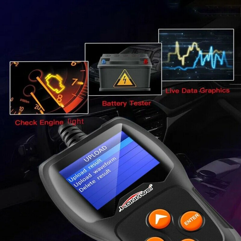 Konnwei KW600 12V tester akumulatorjev za avto in motor