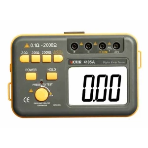 Mastech Merilnik upornosti ozemljitve Victor 4105A s sondami in kabli