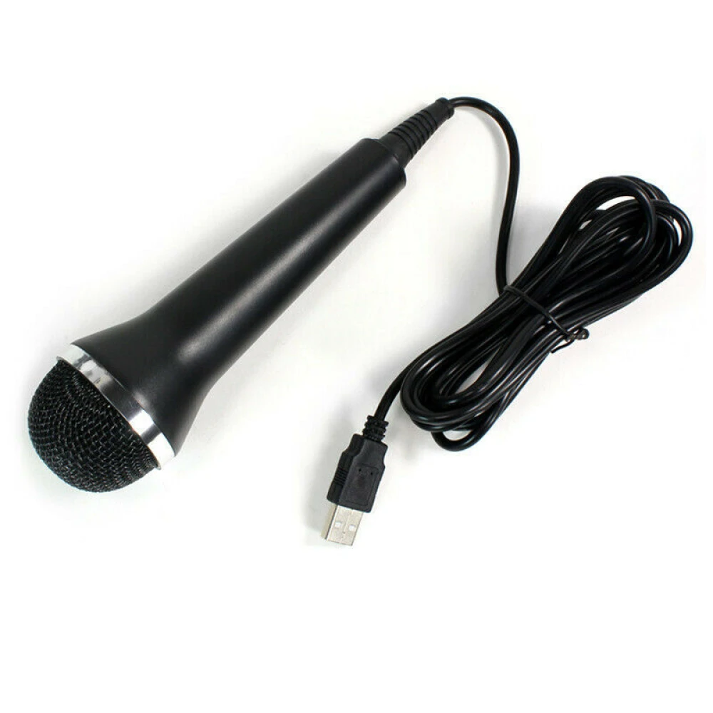 Detalle del conector USB del micrófono universal para consolas y PC
