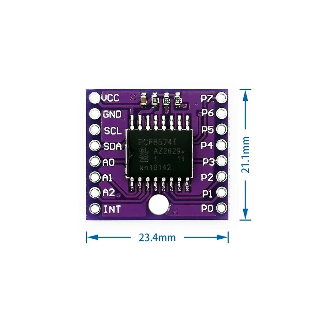 I2C modul PCF8574T za Arduino - razširjevalnik vhodov/izhodov