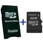MS Pro Duo adapter + MicroSD 2GB združljiv s Sony PSP