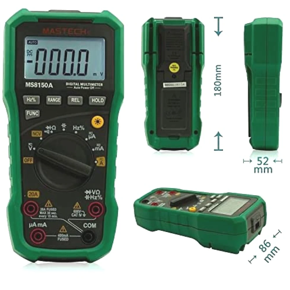 Digitalni multimeter Mastech MS8150A s frekvenco in kapacimetrom CAT3 CAT4