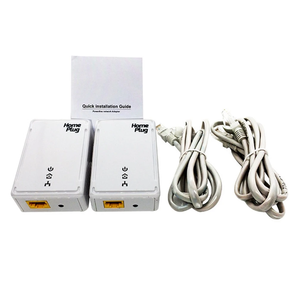 Pack 2 PLC Ethernet 500Mbps za internet prek elektrike