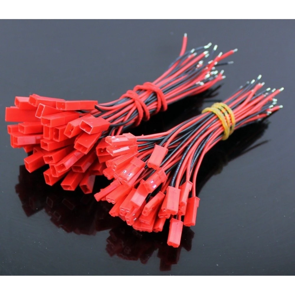 Pack 20 JST konektorjev s kablom (10 ženskih + 10 moških) za drone in RC