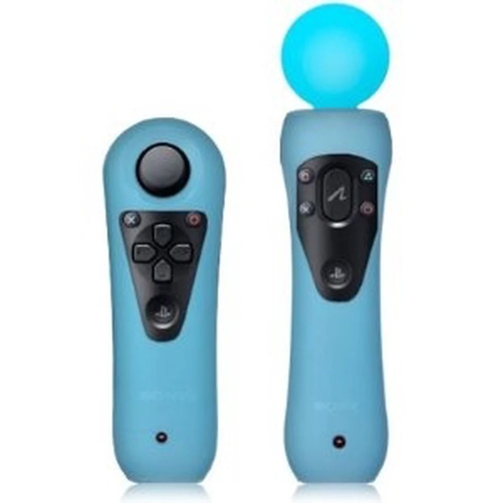 Komplet 2 silikonskih ovitkov za PlayStation Move PS3 v različnih barvah
