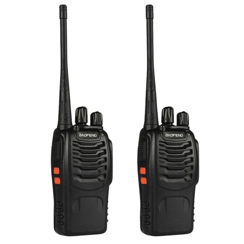 2-pack walkie talkie Baofeng BF-888S UHF 5W s slušalko