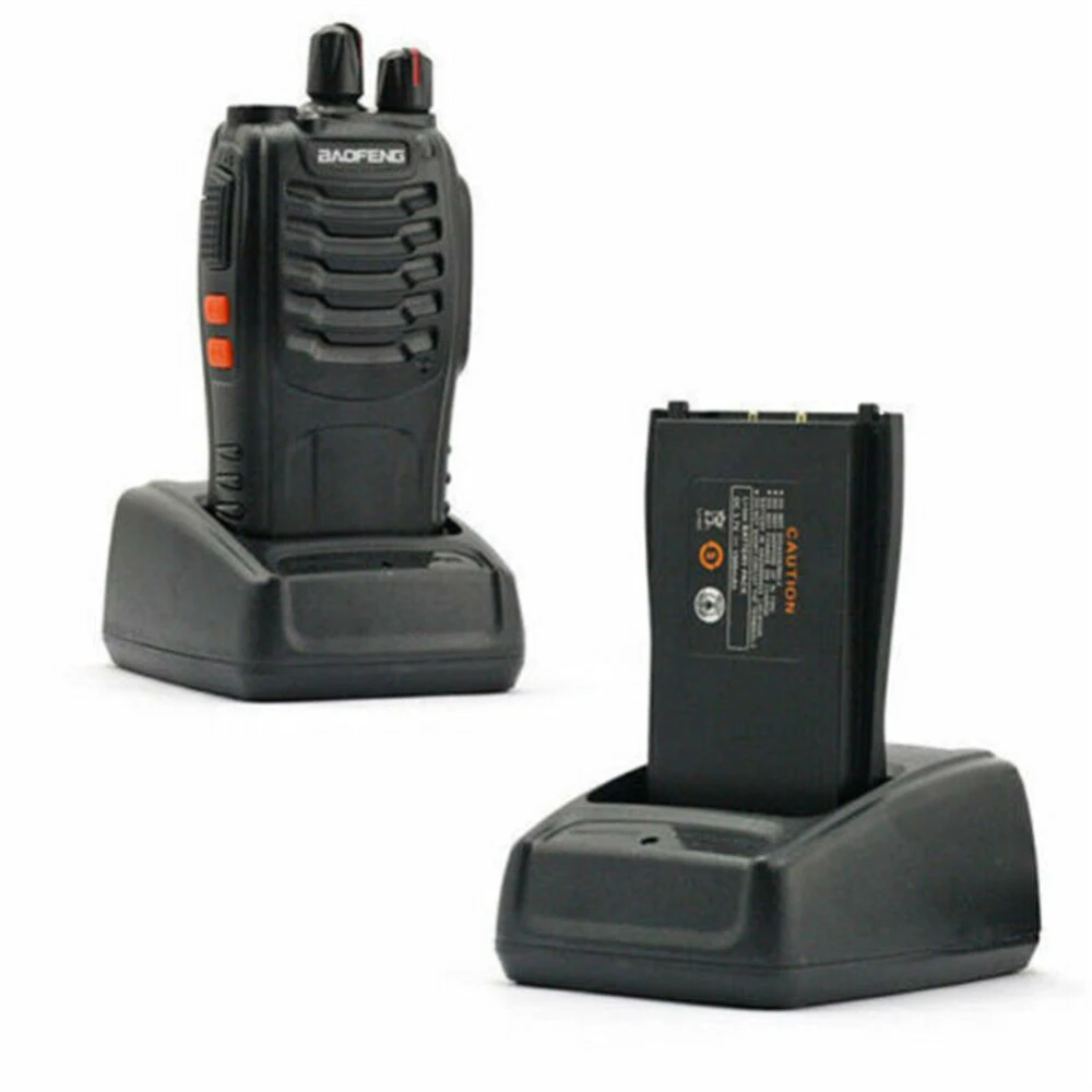 2-pack walkie talkie Baofeng BF-888S UHF 5W s slušalko