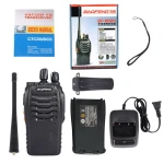 2-pack walkie talkie Baofeng BF-888S UHF 5W s slušalko