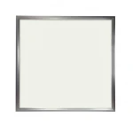 Vista lateral del Panel Led Slim 60x60cm 48W con marco aluminio plata