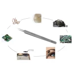 Best Q3 natančne pincete za elektroniko, ravne za odstranjevanje komponent