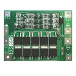 Vista frontal de placa de protección PCB 3S 60A para batería de litio