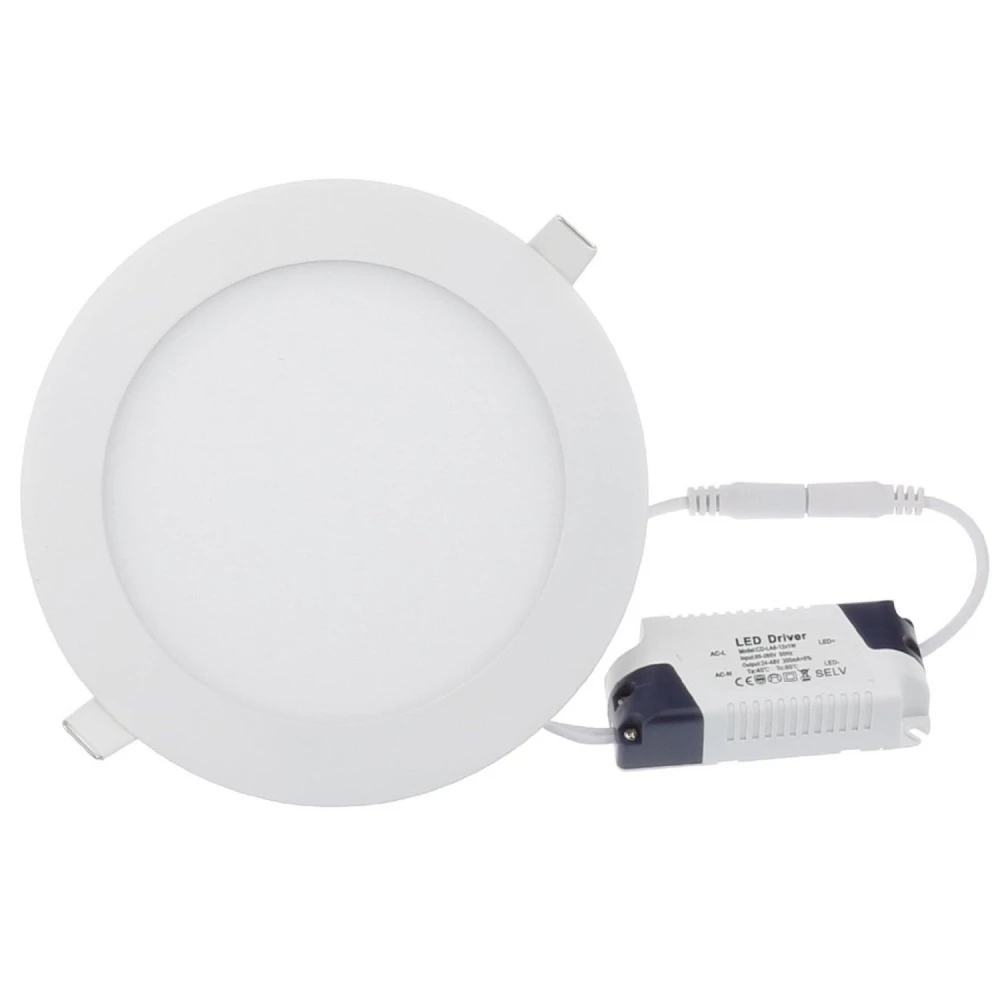 Okrogla LED plošča 24W hladna bela SuperSlim 6000K Downlight LED