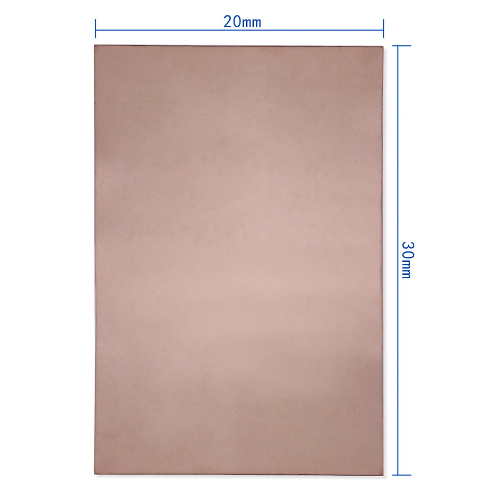 Enostranska PCB bakrena plošča 20x30cm iz FR4 steklenih vlaken za DIY