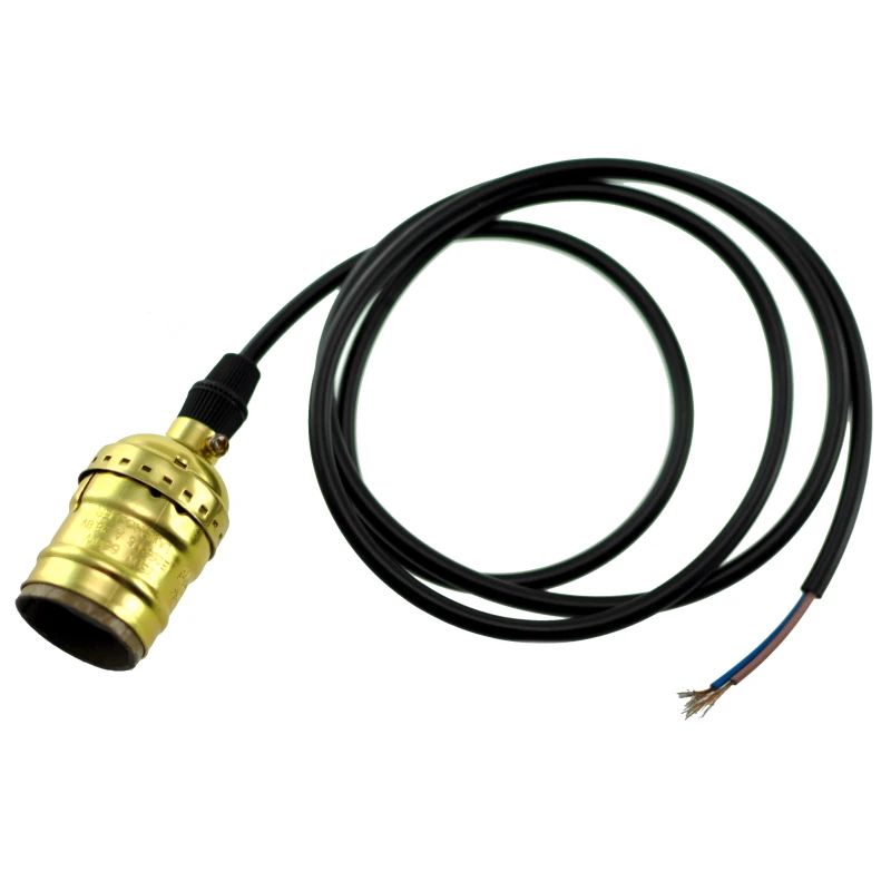 Industrijski vintage retro nosilec žarnice Edison E27 s kablom 1,1 m Model F1