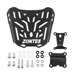 Zadnji Prtljažnik Zontes 150X / 125X — Železna Nosilna Rešetka 4 mm, Črna
