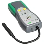 Vista lateral del probador de líquido de frenos DUOYI DY23 con batería incluida