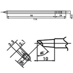 Aoyue LF-3BCM spajkalna konica z uporom za spajkalne postaje