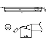 Aoyue LF-I spajkalna konica z vgrajenim grelcem - originalni rezervni del