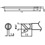 Aoyue LF-K spajkalna konica z vgrajenim grelcem - originalni del