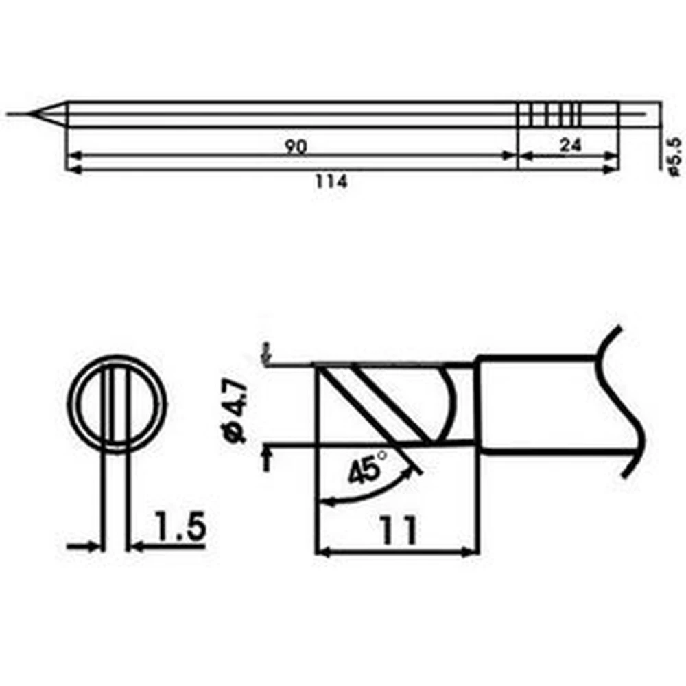 Aoyue LF-KL spajkalna konica z uporom za spajkalne postaje