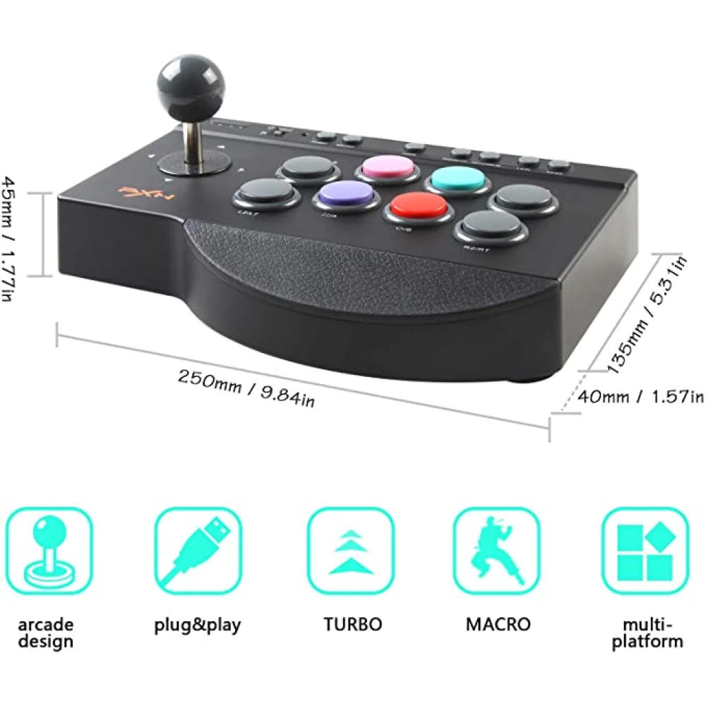 PXN 0082 arcade stick za PS3 - večplatformski arcade joystick