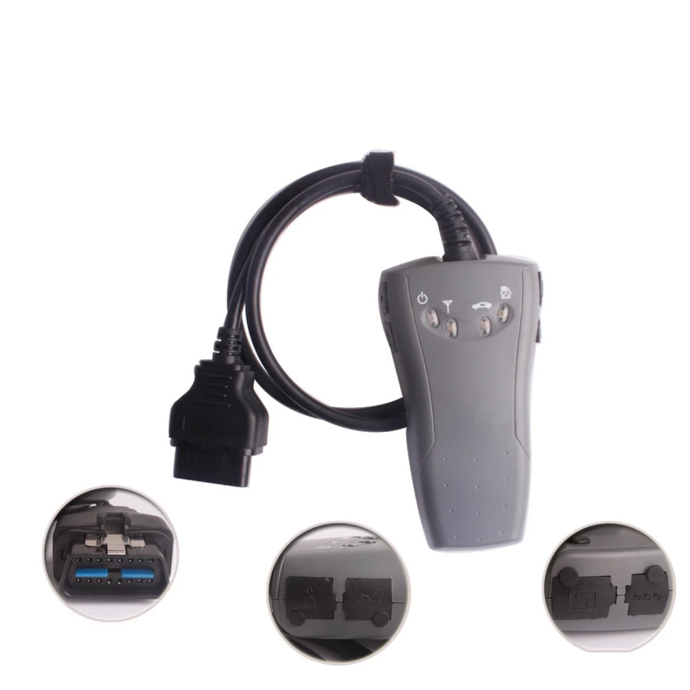 Vista del cable 14 Pin para Nissan incluido en Renault CAN Clip V160 y Consult 3 III